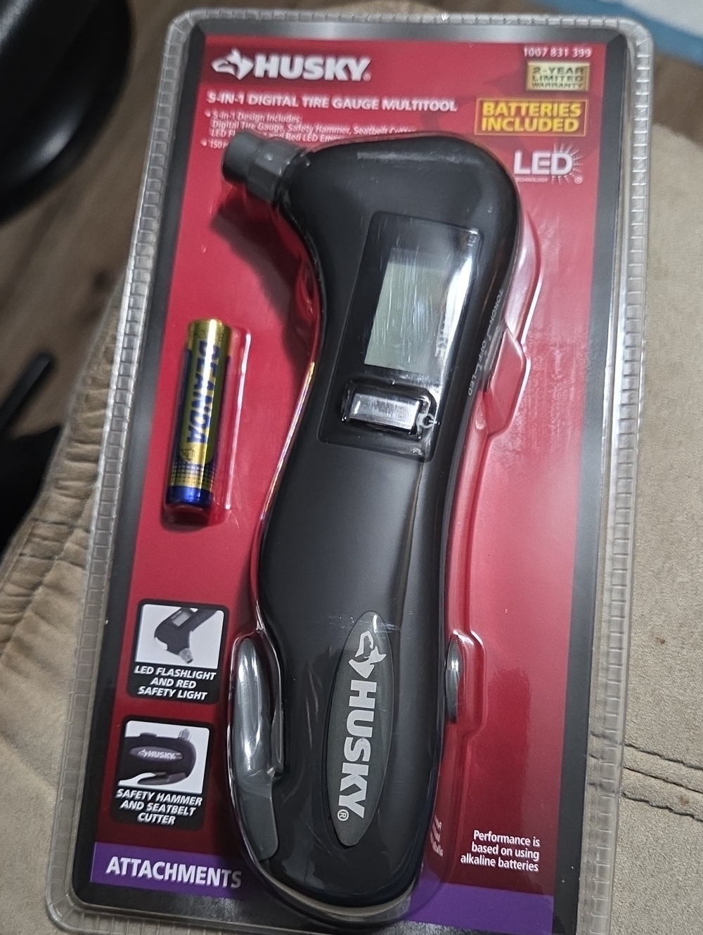 Sky Black Digi-Tire Digital Tire Gauge Multitool
